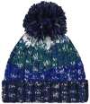 BB486 (B486) Corkscrew Pom Pom Beanie alpine blue colour image